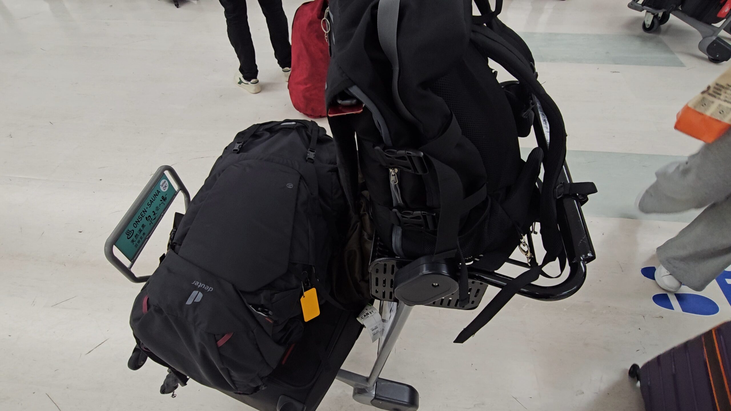 bagages à l'aéroport de Haneda