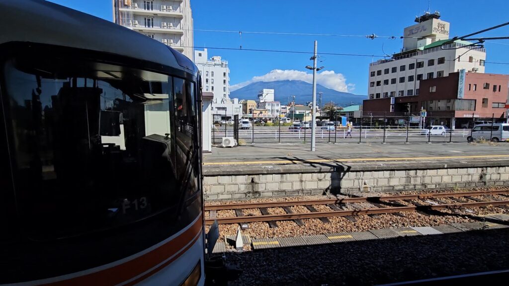 Train vue Mont Fuji