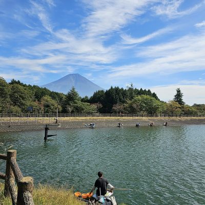Mont Fuji pêche lac Tanuki